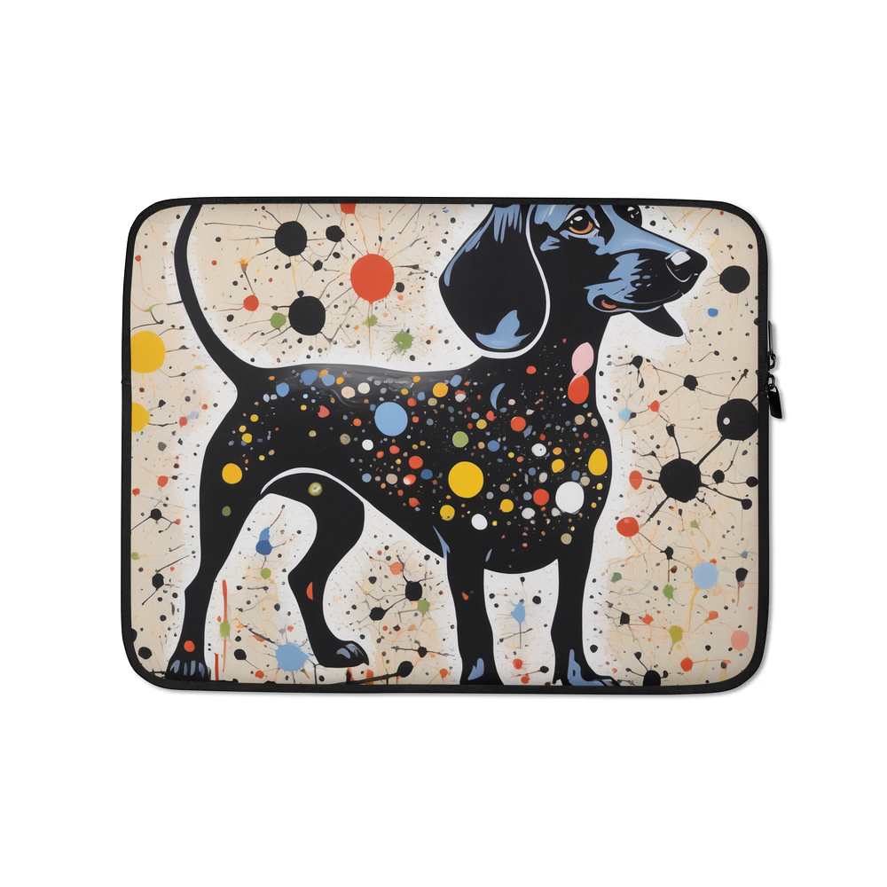 PugMug Custom Black Dachshund Laptop Sleeve