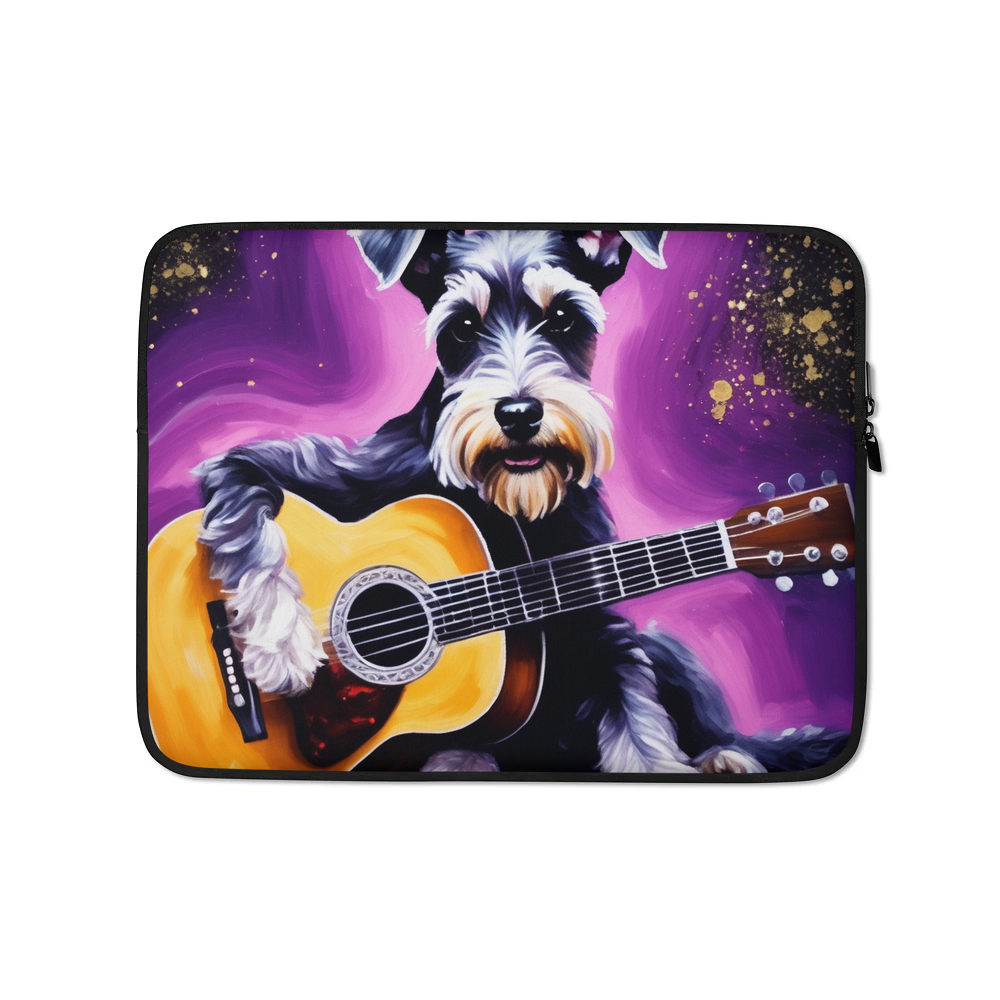 PugMug Custom Miniature Schnauzer Laptop Sleeve