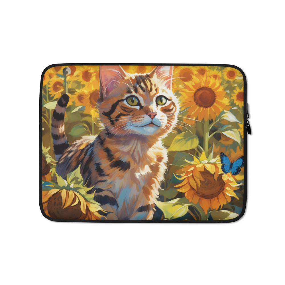 PugMug Custom Tabby Exotic Cat Laptop Sleeve