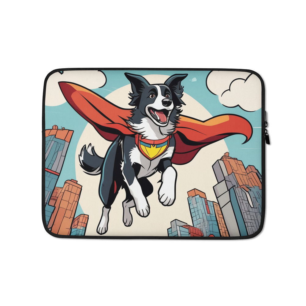 PugMug Custom Border Collie Laptop Sleeve