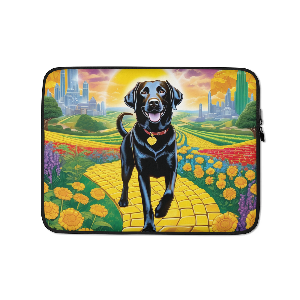 PugMug Custom Black Labrador Retriever Laptop Sleeve