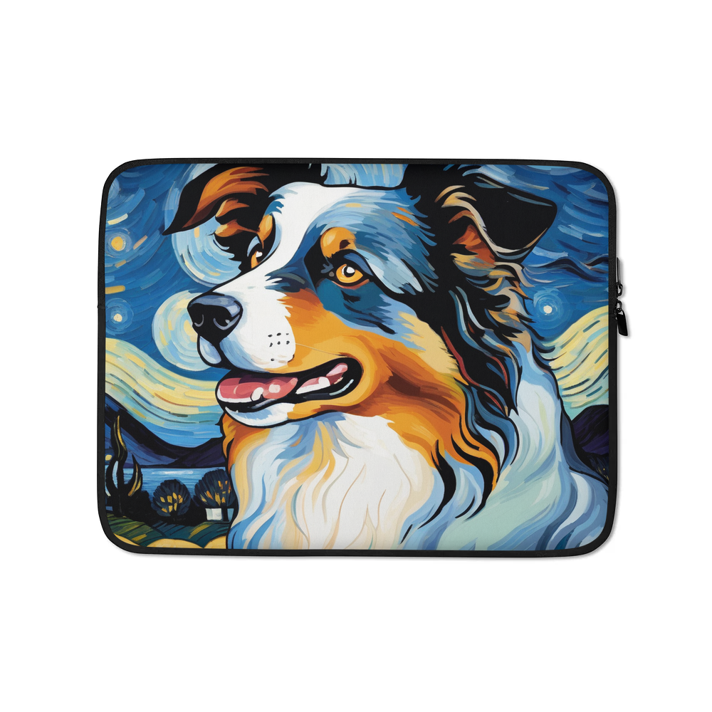 PugMug Custom Australian Shepherd Dog Laptop Sleeve