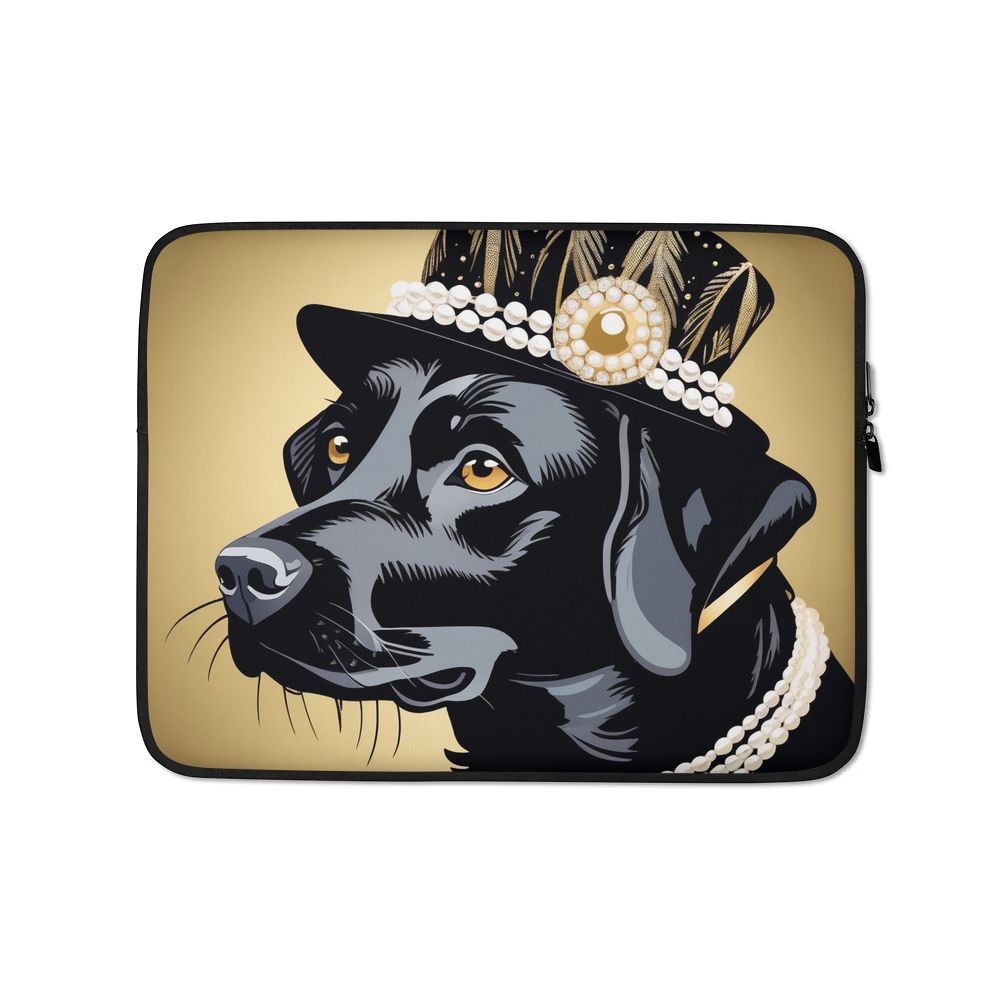 PugMug Custom Black Labrador Retriever Laptop Sleeve