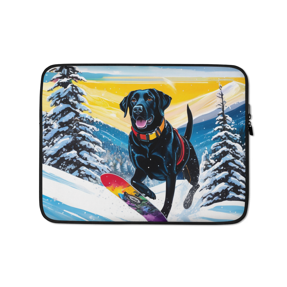 PugMug Custom Black Labrador Retriever Laptop Sleeve