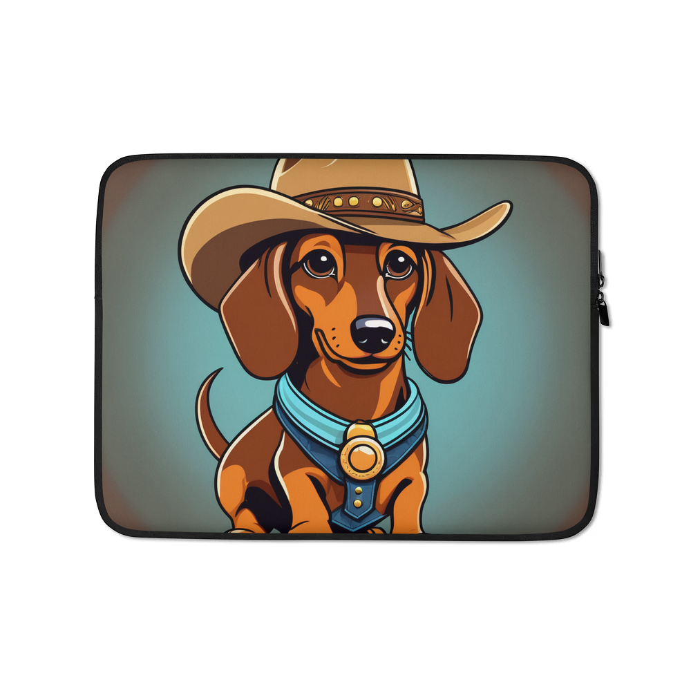 PugMug Custom Tan Dachshund Laptop Sleeve