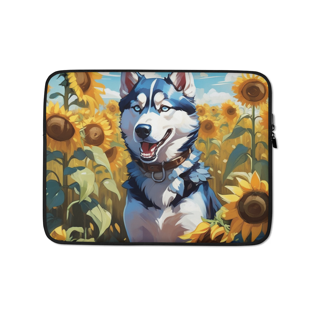 PugMug Custom Siberian Husky Laptop Sleeve