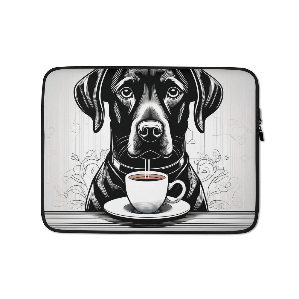 PugMug Custom Black Labrador Retriever Laptop Sleeve