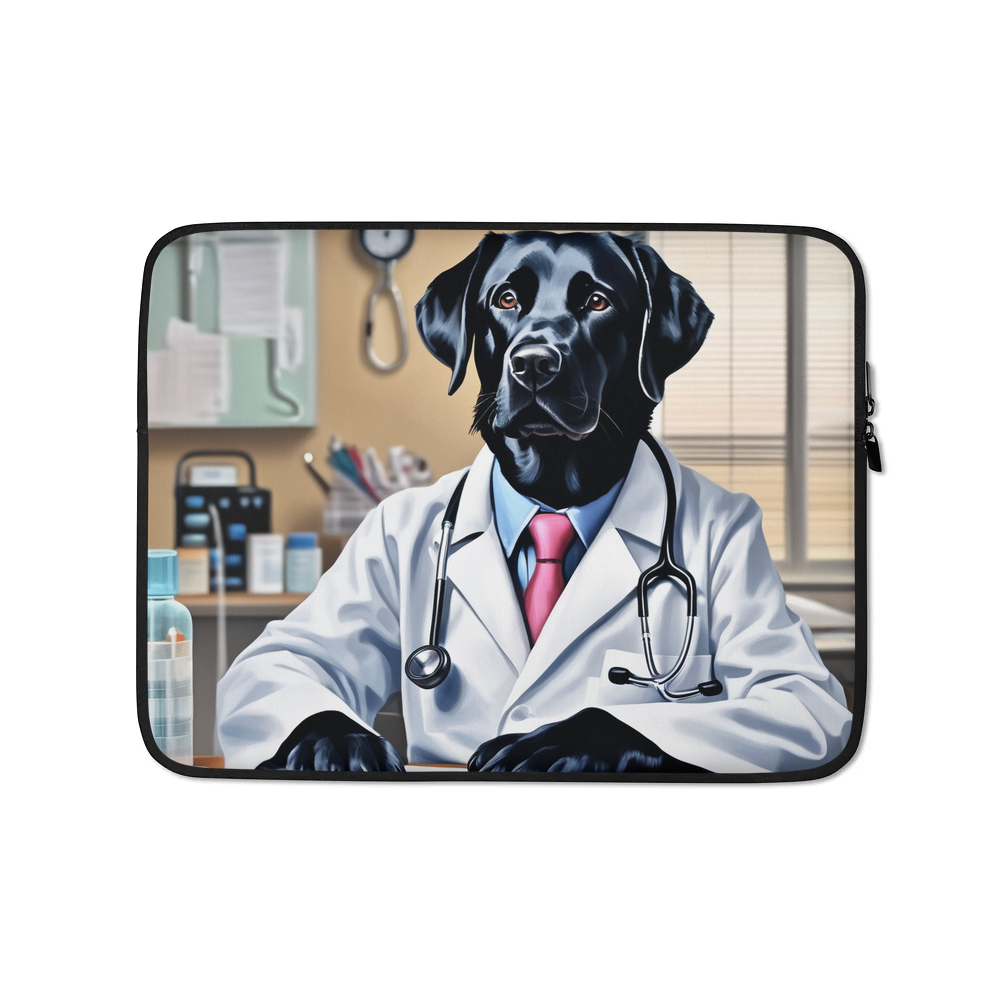 PugMug Custom Black Labrador Retriever Laptop Sleeve