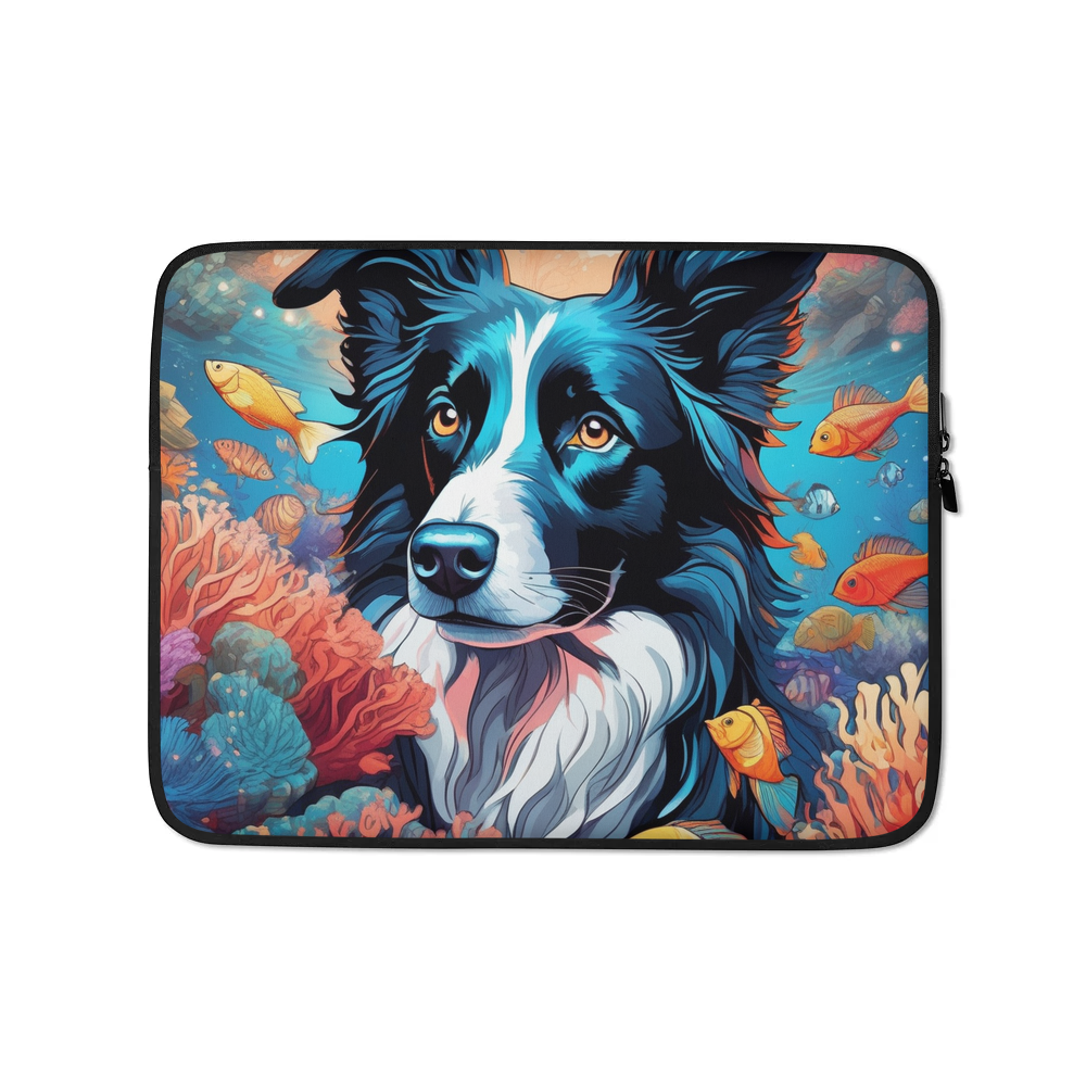 PugMug Custom Border Collie Laptop Sleeve