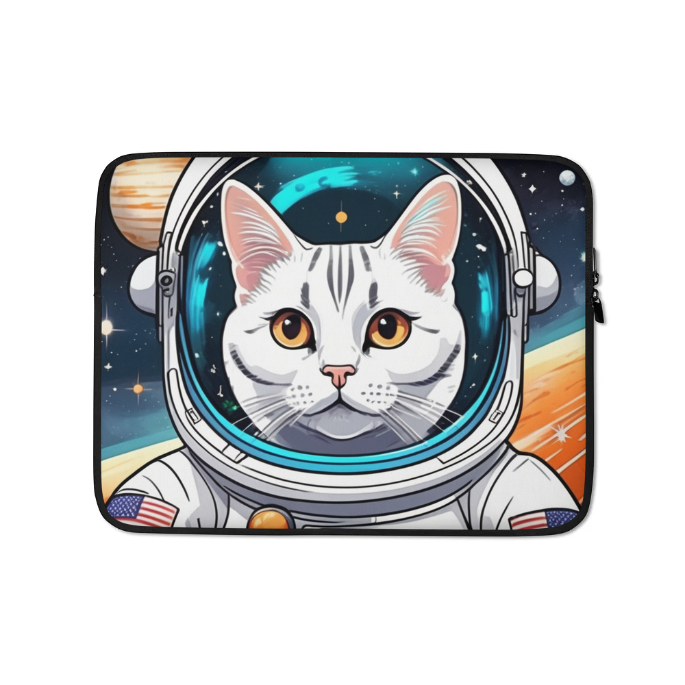 PugMug Custom White American Shorthair Cat Laptop Sleeve