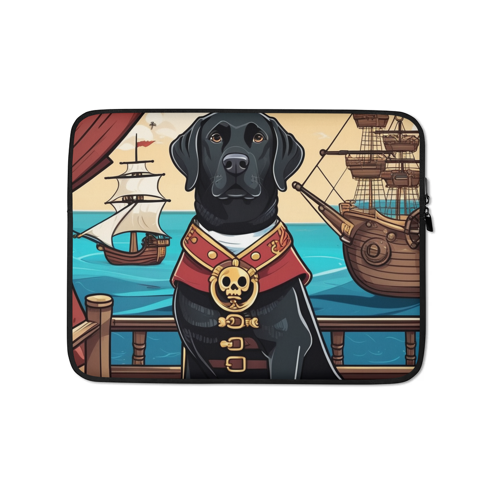 PugMug Custom Black Labrador Retriever Laptop Sleeve