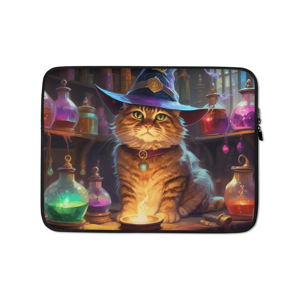 PugMug Custom Tabby Exotic Cat Laptop Sleeve