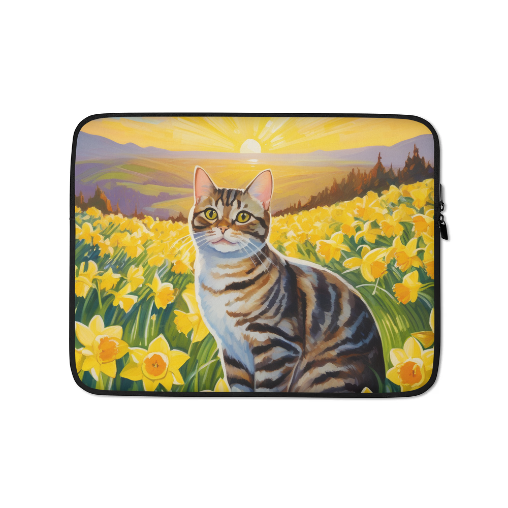 PugMug Custom Tabby American Shorthair Cat Laptop Sleeve