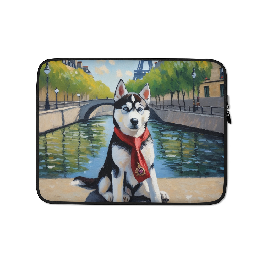PugMug Custom Siberian Husky Laptop Sleeve