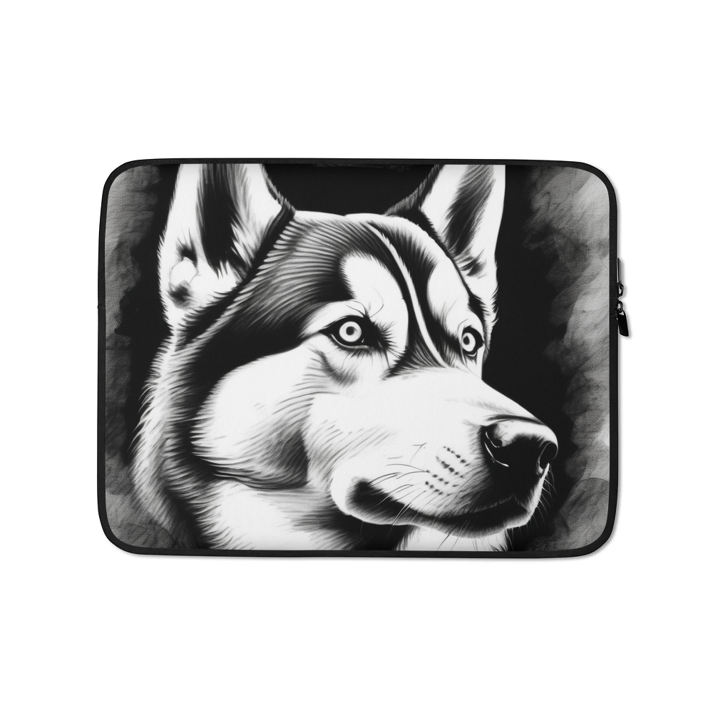 PugMug Custom Siberian Husky Laptop Sleeve