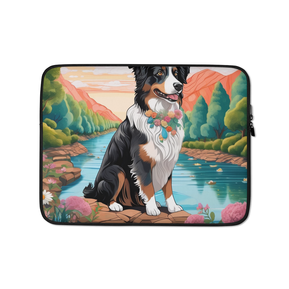 PugMug Custom Australian Shepherd Dog Laptop Sleeve