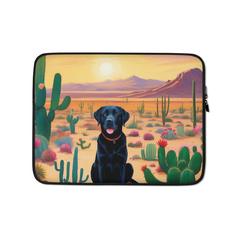PugMug Custom Black Labrador Retriever Laptop Sleeve