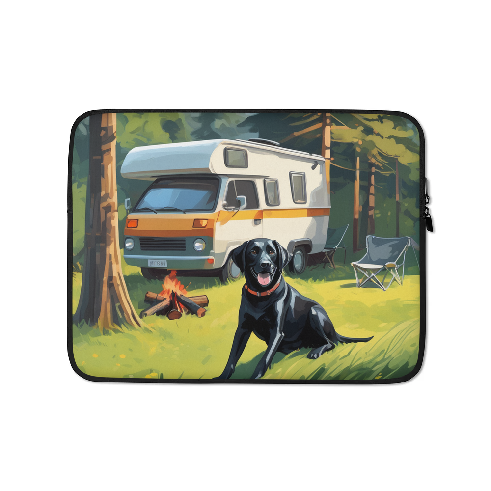 PugMug Custom Black Labrador Retriever Laptop Sleeve