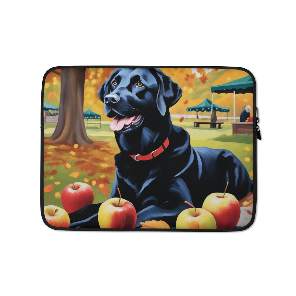 PugMug Custom Black Labrador Retriever Laptop Sleeve