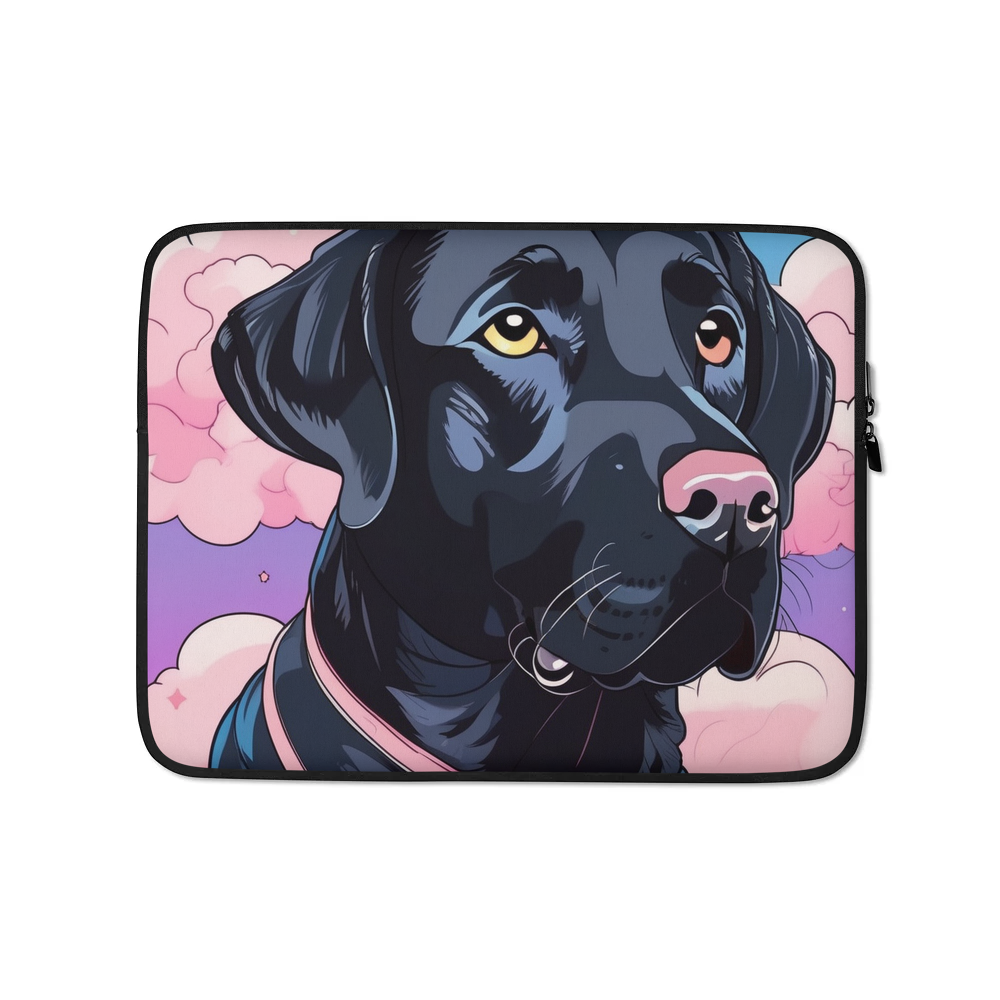 PugMug Custom Black Labrador Retriever Laptop Sleeve