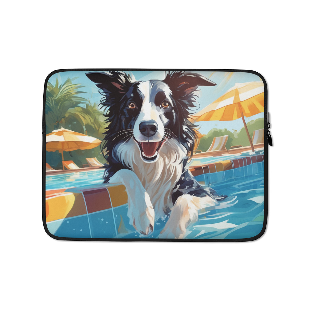 PugMug Custom Border Collie Laptop Sleeve