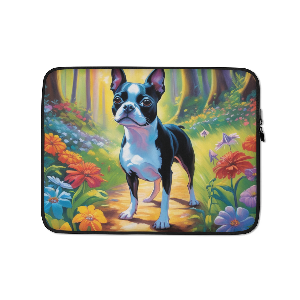 PugMug Custom Boston Terrier Laptop Sleeve