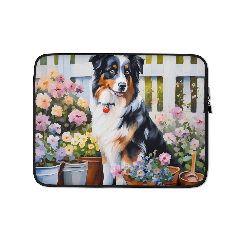 PugMug Custom Australian Shepherd Dog Laptop Sleeve