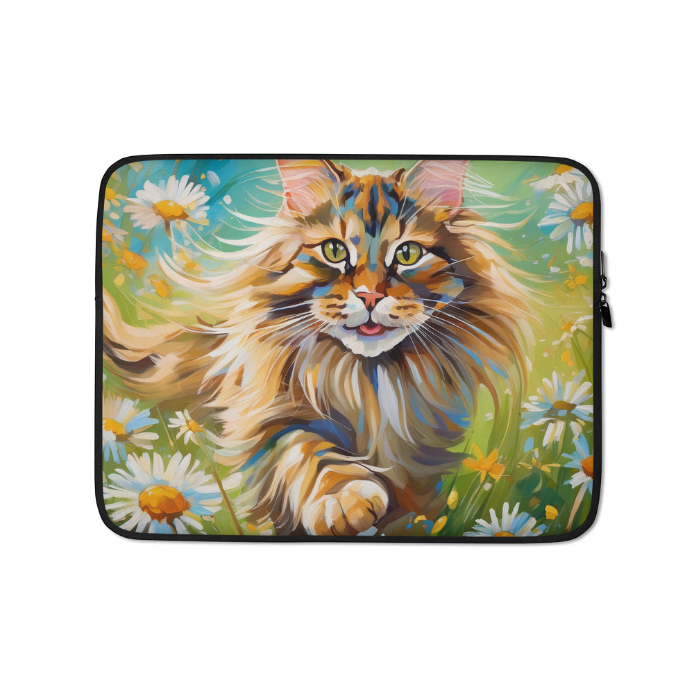 PugMug Custom Tabby Maine Coon Cat Laptop Sleeve