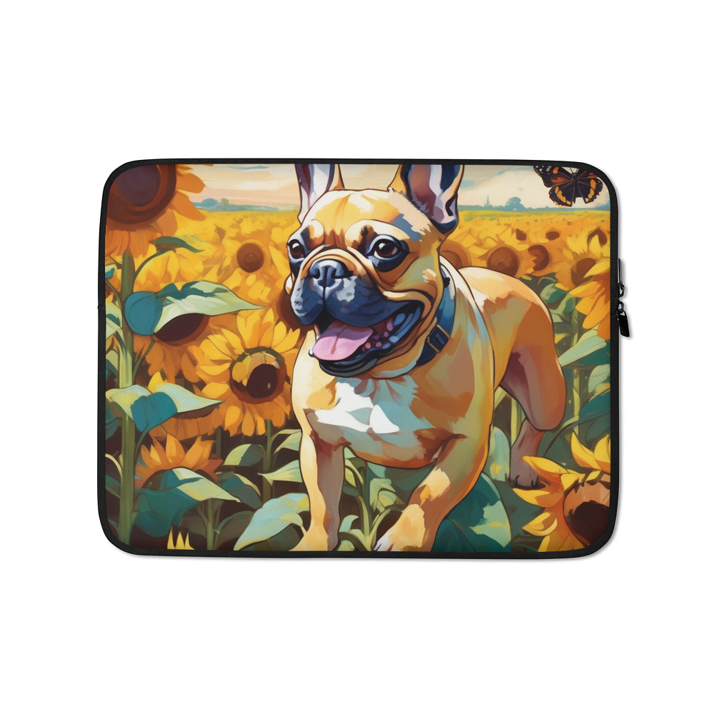PugMug Custom Tan French Bulldog Laptop Sleeve