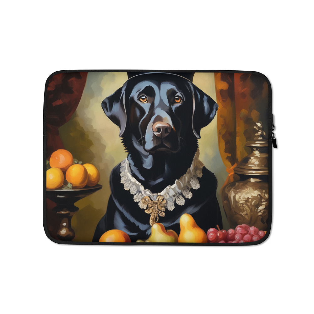 PugMug Custom Black Labrador Retriever Laptop Sleeve