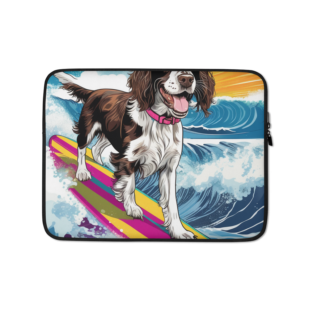 PugMug Custom English Springer Spaniel Laptop Sleeve