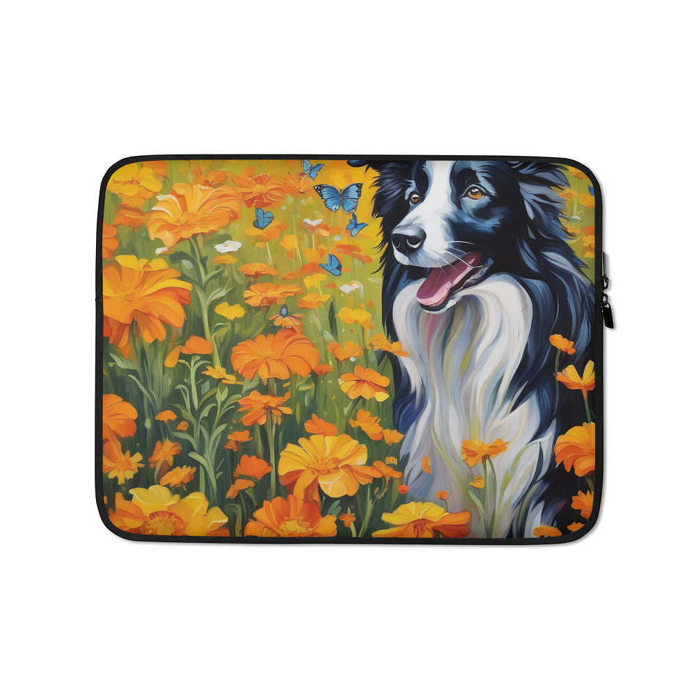 PugMug Custom Border Collie Laptop Sleeve