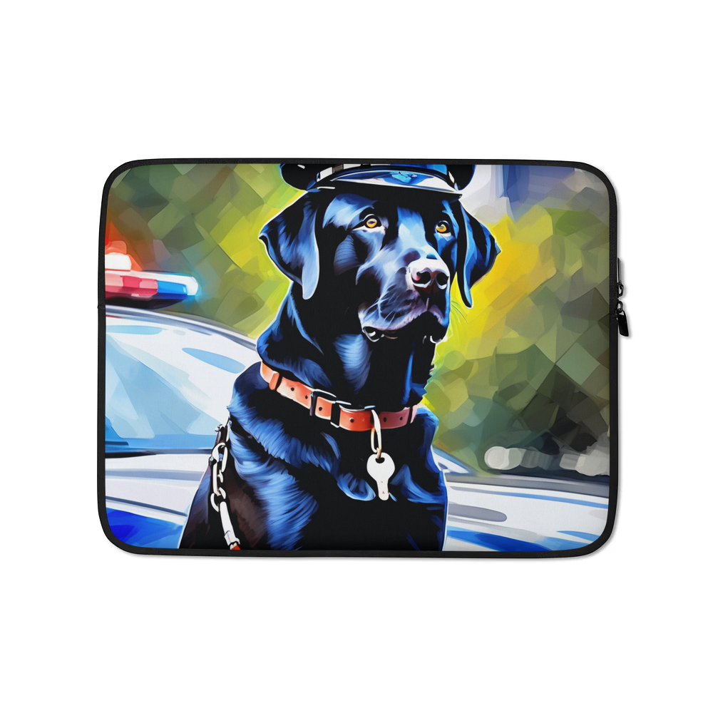 PugMug Custom Black Labrador Retriever Laptop Sleeve