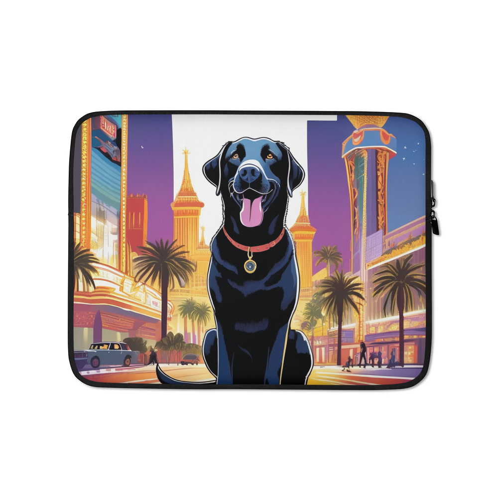 PugMug Custom Black Labrador Retriever Laptop Sleeve