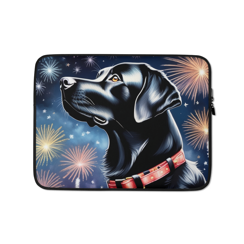 PugMug Custom Black Labrador Retriever Laptop Sleeve