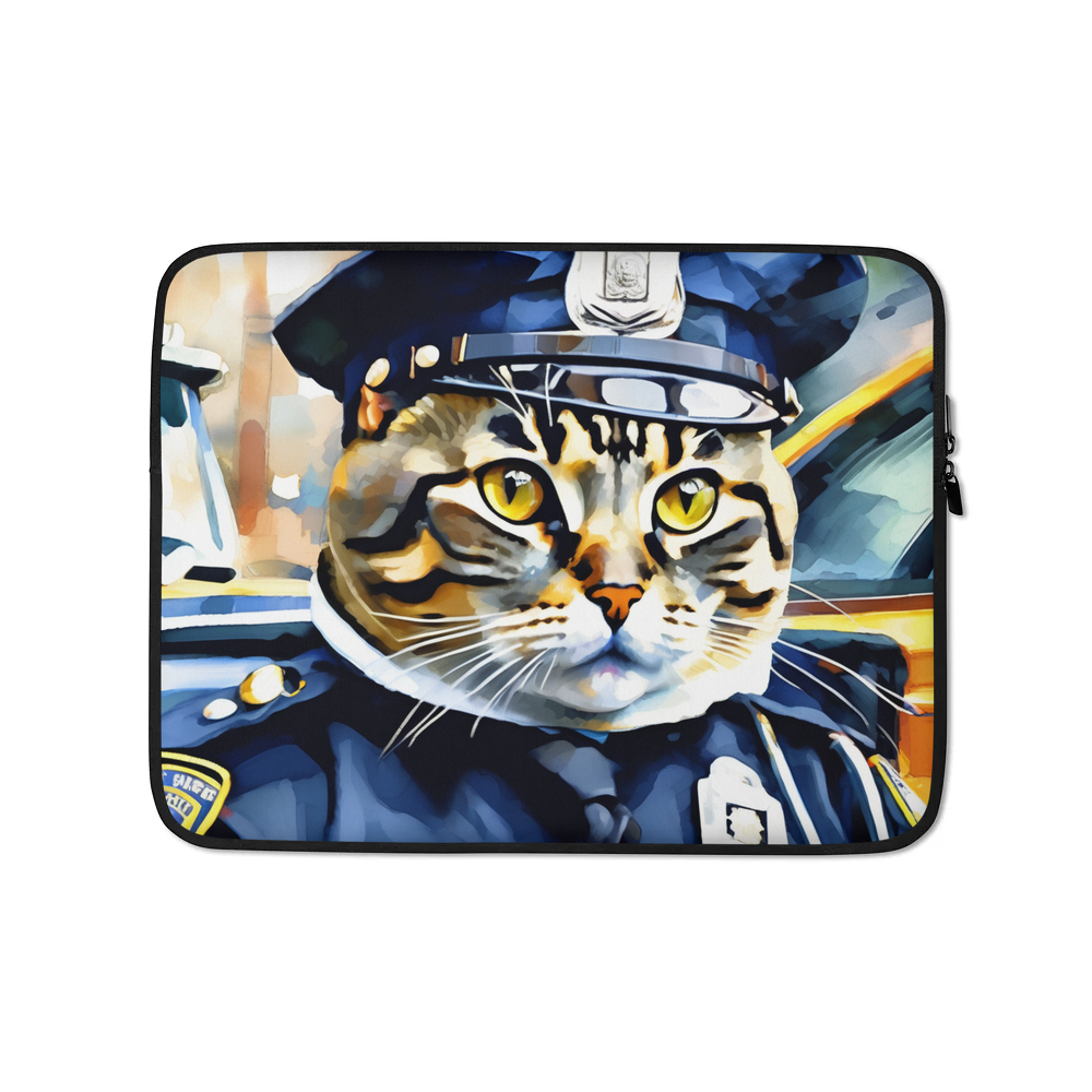 PugMug Custom Tabby Scottish Fold Cat Laptop Sleeve
