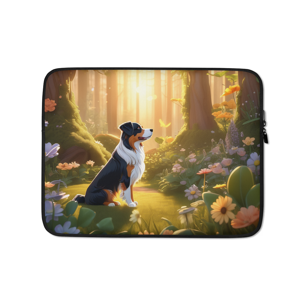 PugMug Custom Miniature American Shepherd Laptop Sleeve