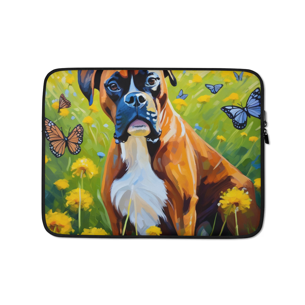 PugMug Custom Boxer Dog Laptop Sleeve