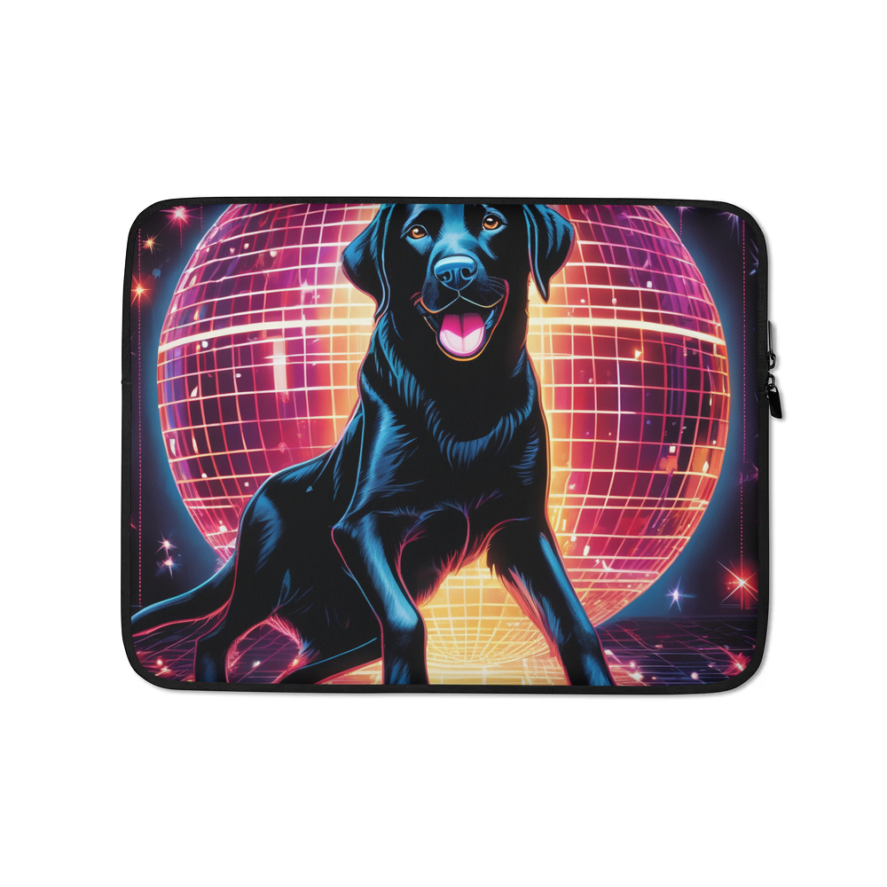 PugMug Custom Black Labrador Retriever Laptop Sleeve