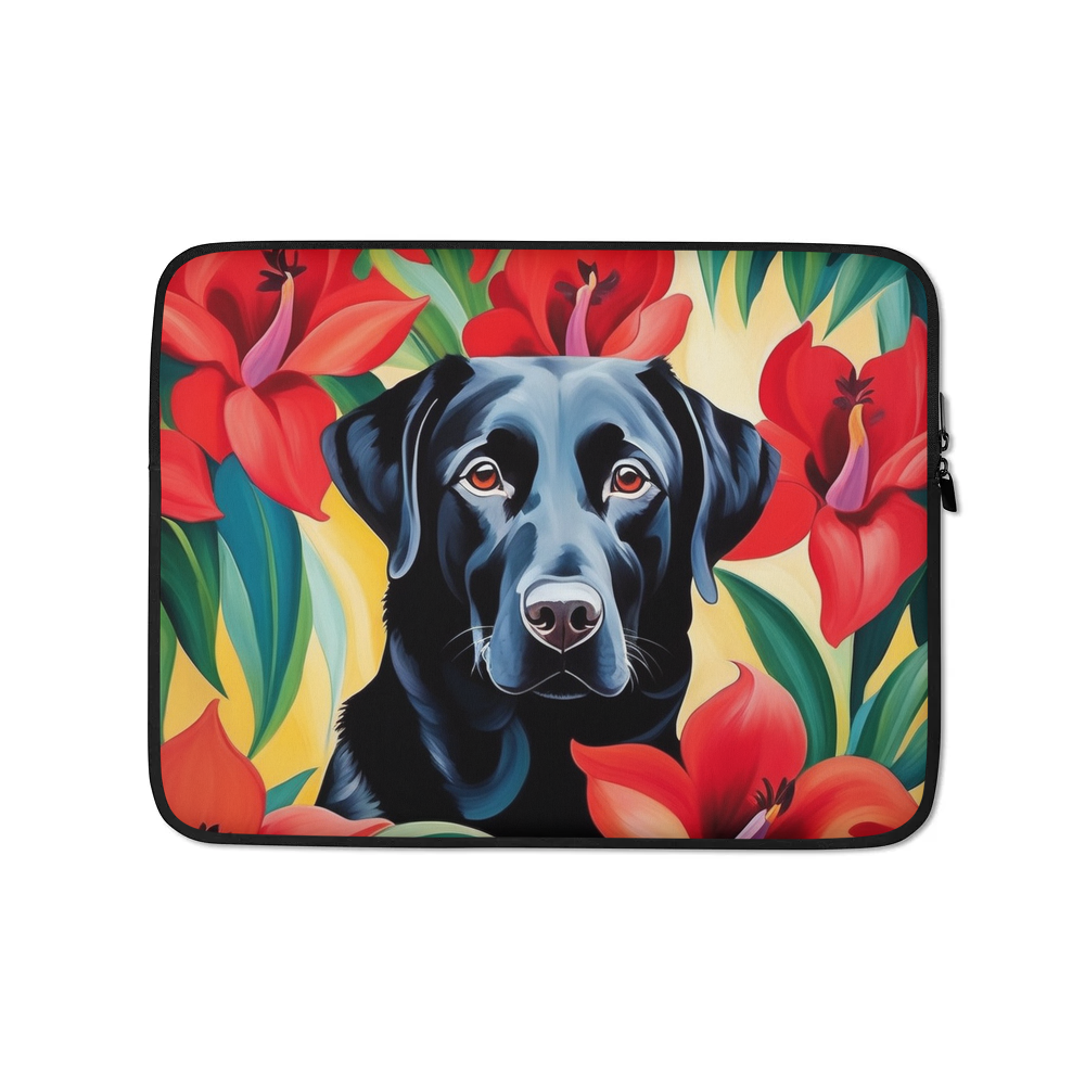 PugMug Custom Black Labrador Retriever Laptop Sleeve