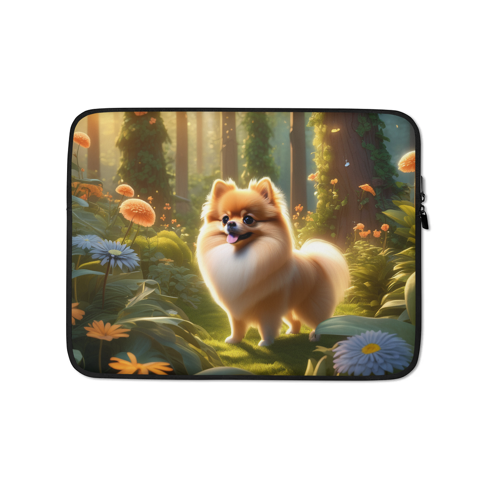 PugMug Custom Tan Pomeranian Laptop Sleeve