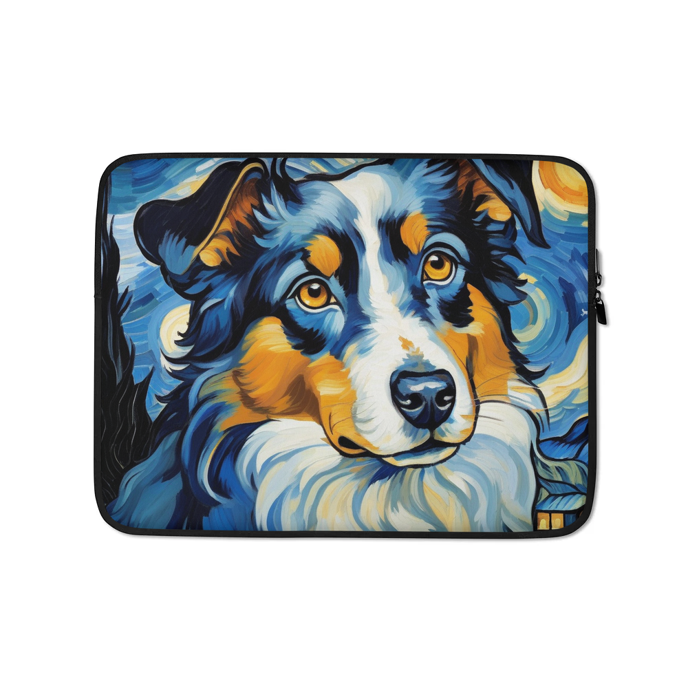 PugMug Custom Miniature American Shepherd Laptop Sleeve