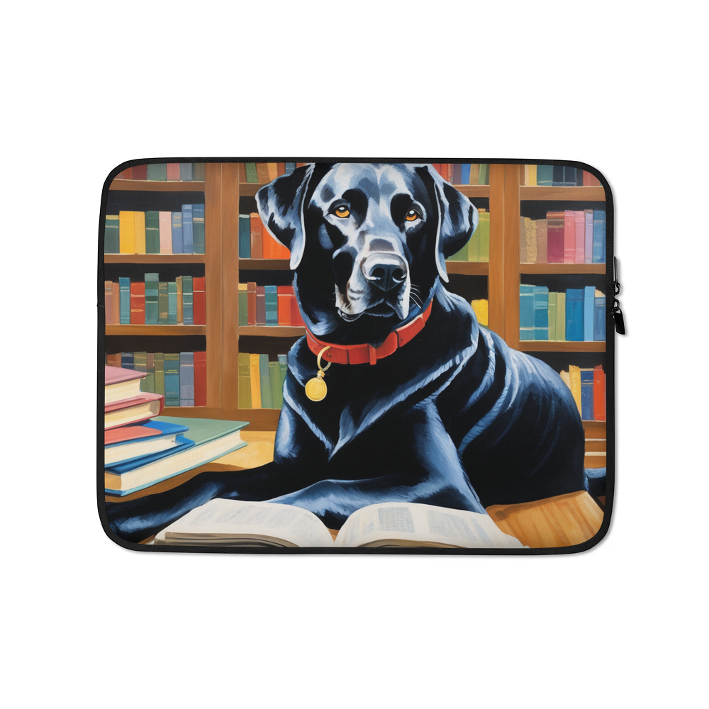 PugMug Custom Black Labrador Retriever Laptop Sleeve