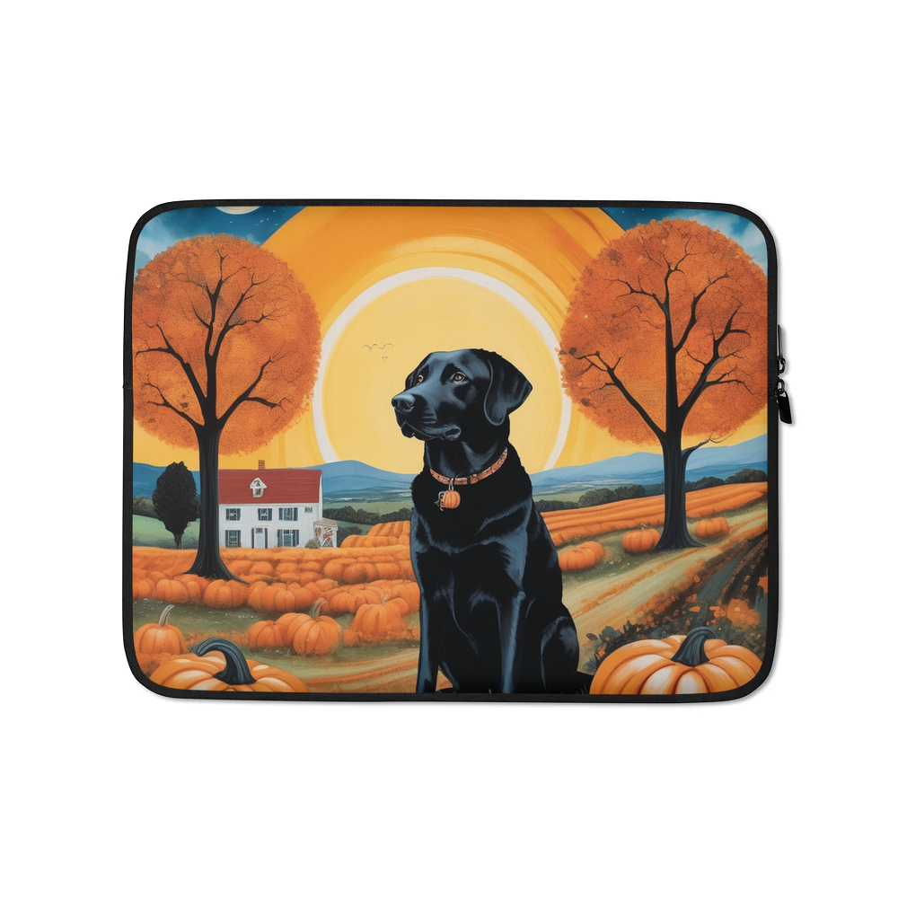 PugMug Custom Black Labrador Retriever Laptop Sleeve