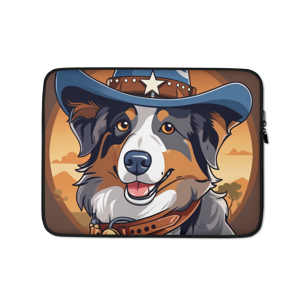 PugMug Custom Australian Shepherd Dog Laptop Sleeve