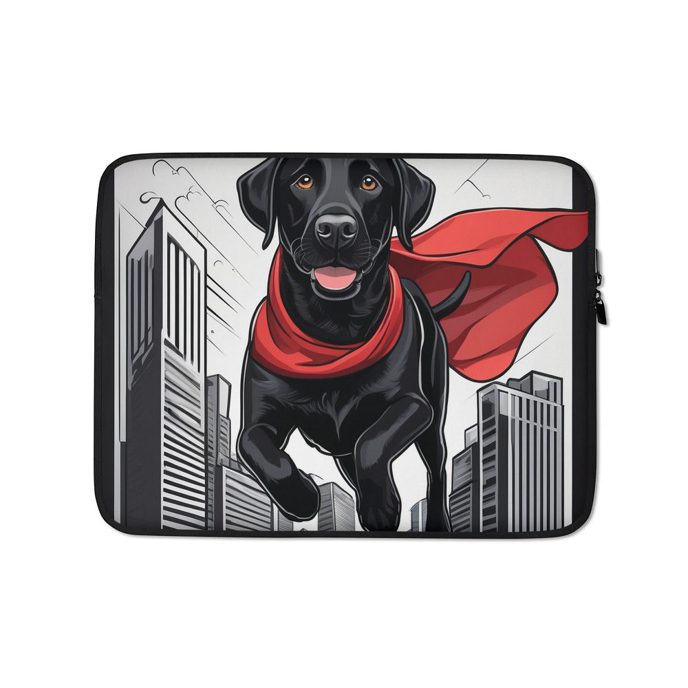 PugMug Custom Black Labrador Retriever Laptop Sleeve