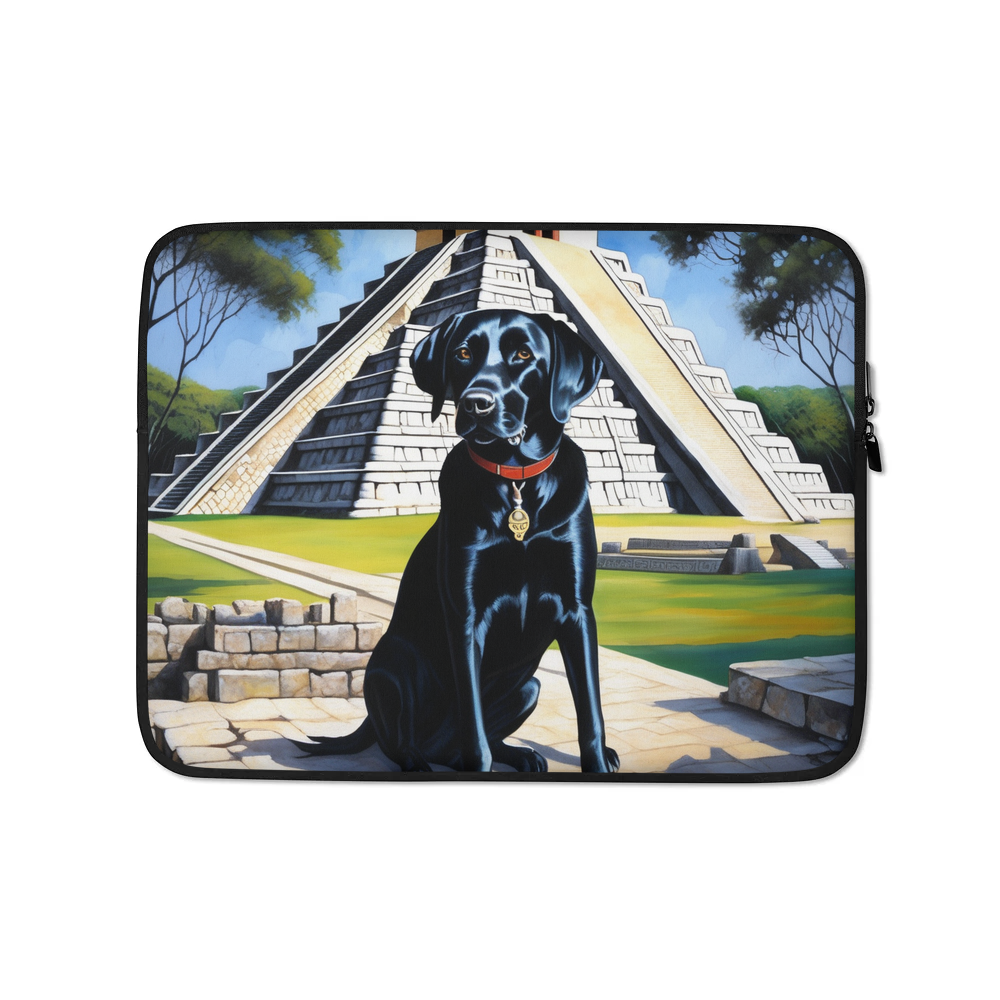 PugMug Custom Black Labrador Retriever Laptop Sleeve