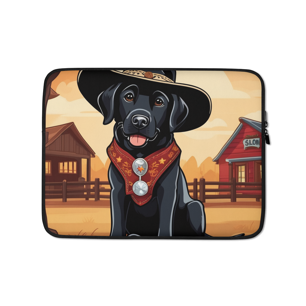 PugMug Custom Black Labrador Retriever Laptop Sleeve