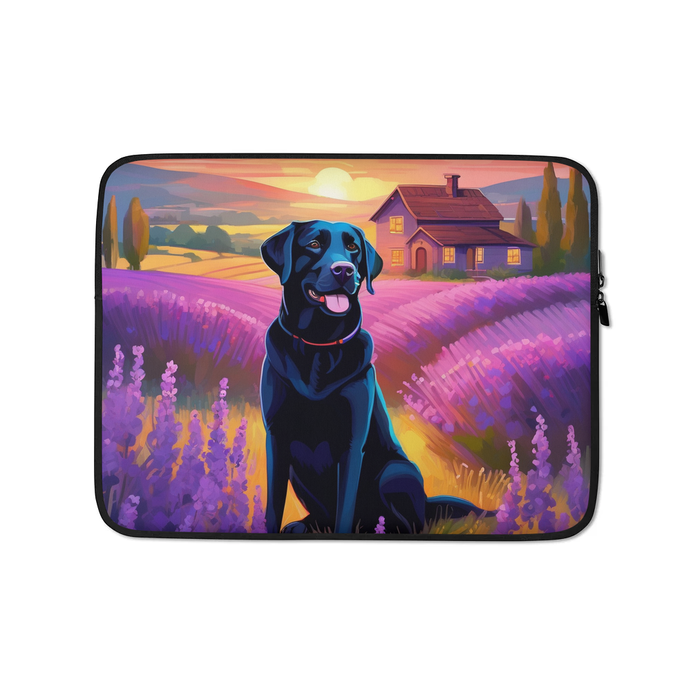 PugMug Custom Black Labrador Retriever Laptop Sleeve
