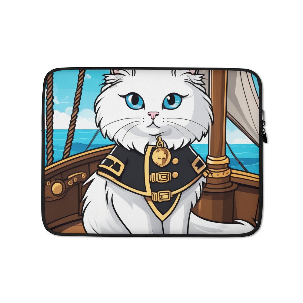 PugMug Custom White Ragdoll Cat Laptop Sleeve